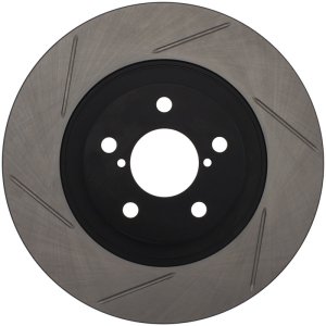 Toyota GR86 Brake Rotor (1) - Front Left - Stoptech - Slotted - Black - `17-`20