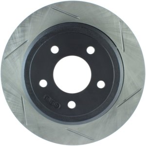 Ford Grand Marquis Brake Rotor (1) - Rear Left - Stoptech - Slotted Sport - Black - 2003