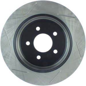 Ford Grand Marquis Brake Rotor (1) - Rear Left - Stoptech - Slotted Sport - Black - 2003