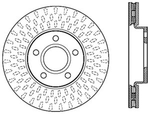 Ford C-Max Brake Rotor (1) - Front Left - Stoptech - Slotted Sport - Black - `13-`19 Ford C-Max Brake Rotor (1) - Front Left - Stoptech - Slotted Sport - Black - `13-`19