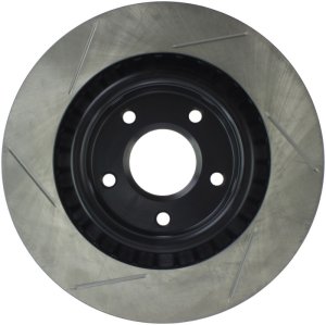 Cadillac XLR Brake Rotor (1) - Front Left - Stoptech - Slotted Sport - Black - `05-`07
