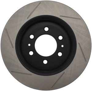 Lincoln Navigator Brake Rotor (1) - Front Right - Stoptech - Slotted Sport - Black - `07-`20