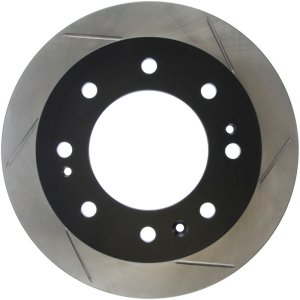 Chevrolet Silverado 3500 Brake Rotor (1) - Front Left - Stoptech - Slotted Sport - Black - `15-`18