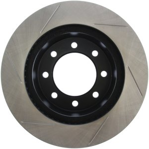 Dodge Ram 4000 Brake Rotor (1) - Front Left - Stoptech - Slotted Sport - Black E-Coated - `05-`08