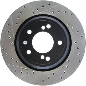 BMW M3 Brake Rotor (1) - Rear Right - Stoptech - Drilled & Slotted - Black - `01-`06 BMW M3 Brake Rotor (1) - Rear Right - Stoptech - Drilled & Slotted - Black - `01-`06