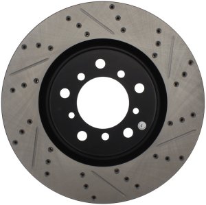 BMW M3 Brake Rotor (1) - Front Left - Stoptech - Slotted & Drilled Sport - Black - `01-`06 BMW M3 Brake Rotor (1) - Front Left - Stoptech - Slotted & Drilled Sport - Black - `01-`06