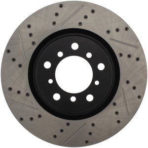 BMW M3 Brake Rotor (1) - Front Right - Stoptech - Slotted & Drilled Sport - Black - `01-`06 BMW M3 Brake Rotor (1) - Front Right - Stoptech - Slotted & Drilled Sport - Black - `01-`06