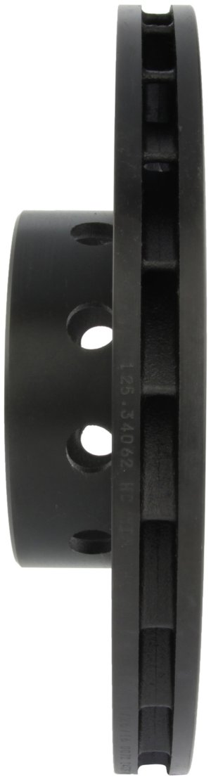 BMW M5 Brake Rotor (1) - Front Left - Stoptech - Slotted & Drilled - Black - `00-`03