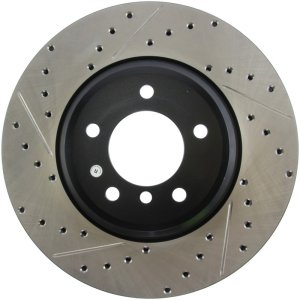 BMW 3 Series Brake Rotor (1) - Front Right - Stoptech - Slotted & Drilled - `09-`11 BMW 3 Series Brake Rotor (1) - Front Right - Stoptech - Slotted & Drilled - `09-`11