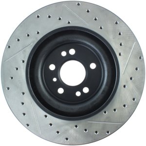Mercedes-Benz GL350 Brake Rotors (2) - Stoptech - Slotted & Drilled Sport - Black - `10-`12 Mercedes-Benz GL350 Brake Rotors (2) - Stoptech - Slotted & Drilled Sport - Black - `10-`12
