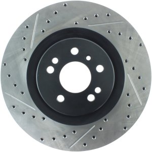 Mercedes-Benz ML320 Brake Rotors (2) - Stoptech - Slotted & Drilled Sport - Black - `08-`09 Mercedes-Benz ML320 Brake Rotors (2) - Stoptech - Slotted & Drilled Sport - Black - `08-`09