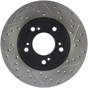 Honda CR-V Brake Rotor (1) - Front Left - Stoptech - Slotted/Drilled - `97-`01