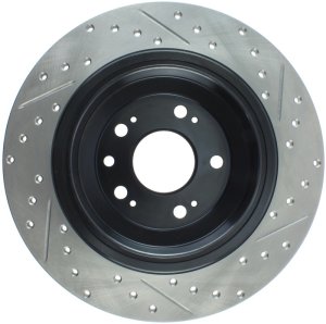 Acura TL Brake Rotors (1) - Rear Right - Stoptech - Drilled & Slotted - `09-`14