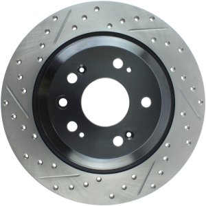 Acura TL Brake Rotors (1) - Rear Right - Stoptech - Drilled & Slotted - `09-`14