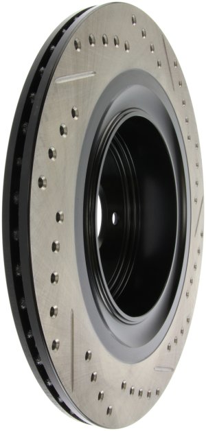 Infiniti G37 Brake Rotor (1) - Rear Right - Stoptech - Slotted & Drilled - `08-`13