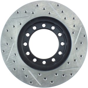 Chevrolet LCF 3500HD Brake Rotor (1) - Front Right - Stoptech - Slotted & Drilled - `16-`18