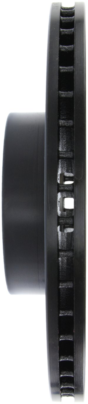 Subaru Baja Brake Rotor (1) - Front Left - Stoptech - Slotted & Drilled - Black E-Coated - `03-`06