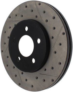Lincoln Town Car Brake Rotor (1) - Front Left - Stoptech - Sport Drilled & Slotted - Black - `03-`11 Lincoln Town Car Brake Rotor (1) - Front Left - Stoptech - Sport Drilled & Slotted - Black - `03-`11