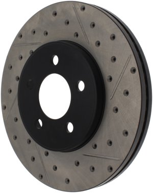 Lincoln Town Car Brake Rotor (1) - Front Right - Stoptech - Sport Drilled & Slotted - Black - `03-`11 Lincoln Town Car Brake Rotor (1) - Front Right - Stoptech - Sport Drilled & Slotted - Black - `03-`11