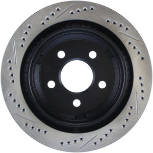 Chevrolet Camaro Brake Rotor(s) (1) - Rear Left - Stoptech - Slotted & Drilled - Black - `98-`02