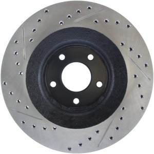Chrysler 200 Brake Rotors (1) - Front Left - Stoptech - Slotted/Drilled Sport - Black - `13-`14
