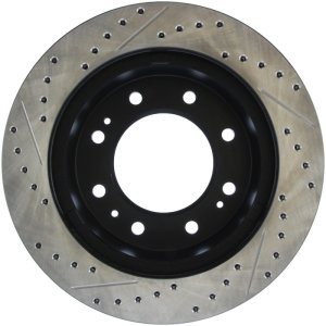 Chevrolet Suburban 3500 HD Brake Rotor (1) - Front Left - Stoptech - StopTech Sport Drilled & Slotted - Black - `16-`19