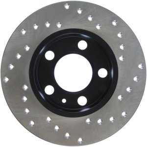 Volkswagen Clasico Brake Rotors (1) - Rear Right - Stoptech - Sport Drilled - Black - `11-`15