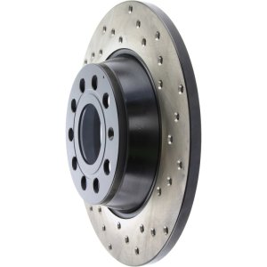 Audi Q3 Quattro Brake Rotor (1) - Rear Left - Stoptech - Sport Cryo Drilled - Black - 2015 Audi Q3 Quattro Brake Rotor (1) - Rear Left - Stoptech - Sport Cryo Drilled - Black - 2015
