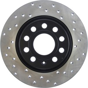 Audi Q3 Quattro Brake Rotor (1) - Rear Left - Stoptech - Sport Cryo Drilled - Black - 2015 Audi Q3 Quattro Brake Rotor (1) - Rear Left - Stoptech - Sport Cryo Drilled - Black - 2015