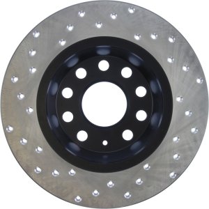 Audi Q3 Quattro Brake Rotor (1) - Rear Left - Stoptech - Sport Cryo Drilled - Black - 2015 Audi Q3 Quattro Brake Rotor (1) - Rear Left - Stoptech - Sport Cryo Drilled - Black - 2015