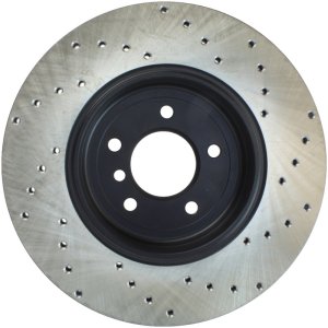 BMW 535i Brake Rotor (1) - Rear Right - Stoptech - Drilled Sport - Black - `08-`10