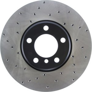 BMW 1 Series Brake Rotor (1) - Front Right - Stoptech - Sport Cryo Drilled - Black - `12-`17