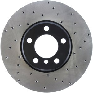 BMW 340i xDrive Brake Rotor (1) - Front Left - Stoptech - Drilled/Slotted - Black - `16-`18 BMW 340i xDrive Brake Rotor (1) - Front Left - Stoptech - Drilled/Slotted - Black - `16-`18