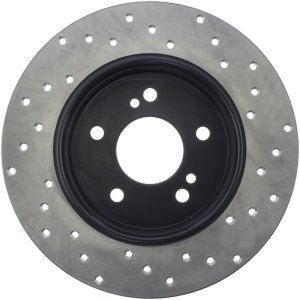 Mercedes-Benz SLK Class Brake Rotor (1) - Rear Right - Stoptech - Drilled Sport - Black - `98-`04
