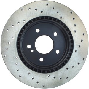 Mercedes-Benz E430 Brake Rotors (1) - Rear Right - Stoptech - Drilled Sport - Black - `00-`02