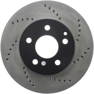 Mercedes-Benz SLK250 Brake Rotor (1) - Front Left - Stoptech - Drilled Sport - Black - `12-`15 Mercedes-Benz SLK250 Brake Rotor (1) - Front Left - Stoptech - Drilled Sport - Black - `12-`15