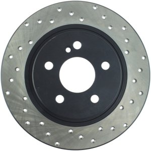 Mercedes-Benz C280 Brake Rotor (1) - Rear Left - Stoptech - Drilled Sport - Black - `08-`10 Mercedes-Benz C280 Brake Rotor (1) - Rear Left - Stoptech - Drilled Sport - Black - `08-`10