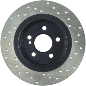 Mercedes-Benz C250 Brake Rotors (1) - Rear Right - Stoptech - Drilled Sport - Black - `10-`16