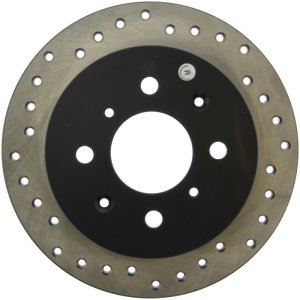 Acura Integra Brake Rotor (1) - Rear Right - Stoptech - Drilled Sport - `90-`01