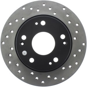 Honda Accord Brake Rotor (1) - Rear Left - Stoptech - Sport Cross-Drilled, Black E-Coated - Black - `03-`07 Honda Accord Brake Rotor (1) - Rear Left - Stoptech - Sport Cross-Drilled, Black E-Coated - Black - `03-`07