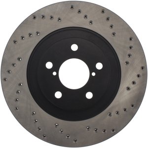 Subaru BRZ Brake Rotor (1) - Front Right - Stoptech - Drilled Sport Cryo - Black - `13-`17