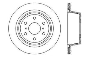 Chevrolet Cheyenne Brake Rotor (1) - Rear Left - Stoptech - Sport Drilled - Black - `10-`17 Chevrolet Cheyenne Brake Rotor (1) - Rear Left - Stoptech - Sport Drilled - Black - `10-`17