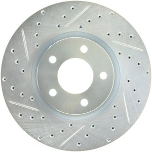 Mazda 3 Brake Rotor (1) - Front Right - Stoptech - Slotted & Drilled Sport - Black E-coating - `07-`13 Mazda 3 Brake Rotor (1) - Front Right - Stoptech - Slotted & Drilled Sport - Black E-coating - `07-`13