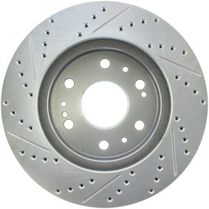 GMC Sierra Brake Rotor (1) - Front Left - Stoptech - Select Sport, Drilled & Slotted - `07-`14 GMC Sierra Brake Rotor (1) - Front Left - Stoptech - Select Sport, Drilled & Slotted - `07-`14