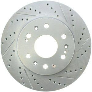 GMC Sierra Brake Rotor (1) - Front Left - Stoptech - Select Sport, Drilled & Slotted - `07-`14