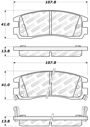 Pontiac Grand Prix Brake Pads - Front - Stoptech - Street Select - `97-`03