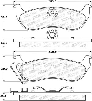 Lincoln Town Car Brake Pads - Stoptech - Street Select - `03-`11 Lincoln Town Car Brake Pads - Stoptech - Street Select - `03-`11