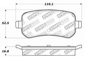 Ram C/V Brake Pads - Front - Stoptech - Street Select - 2012