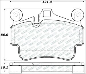 Porsche Cayman Brake Pads - Front - Stoptech - Street Select - `06-`16