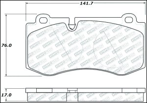 Mercedes-Benz S400 Brake Pads - Front - Stoptech - Street Select with Hardware - `10-`13 Mercedes-Benz S400 Brake Pads - Front - Stoptech - Street Select with Hardware - `10-`13